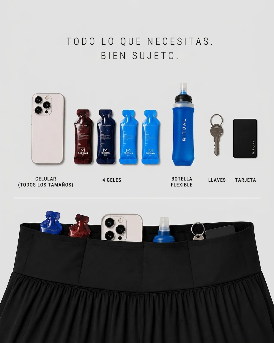 Pantaloneta 5AM 2 en 1
